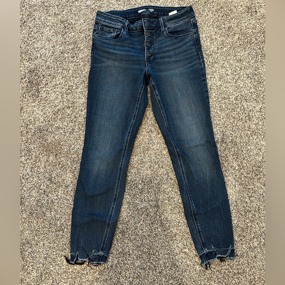 Old Navy Women's Deep Indigo Skinny ankle Jeans